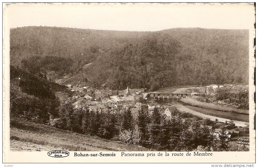 Bohan-sur-semois Panorama Pris De La Route De Membre Preaux Ghlin - Vresse-sur-Semois