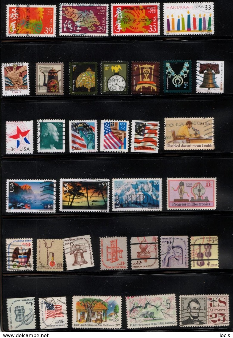 USA DIFFERENT USED STAMPS MIX - Collections