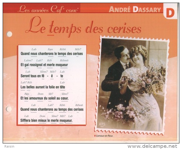 Les Années Caf´conc´  ANDRE DASSARY  " Le Temps Des Cerises " Ed. Atlas TBE - Sonstige & Ohne Zuordnung