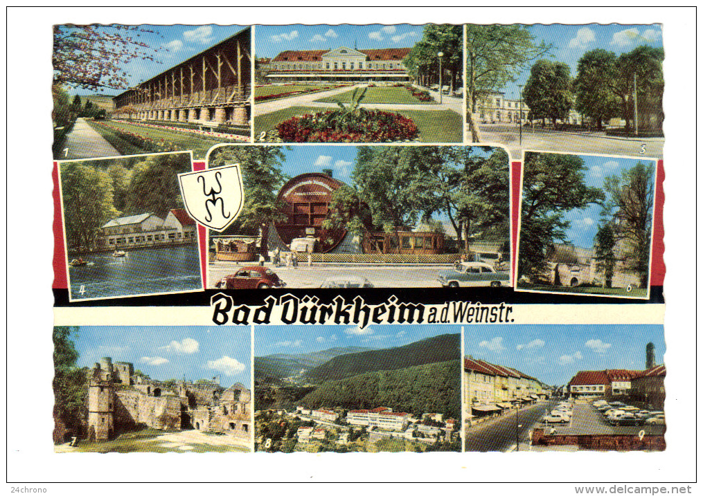 Allemagne: Gruss Aus Bad Durkheim, A.d. Weinstr., Multi Vues (14-167) - Bad Duerkheim