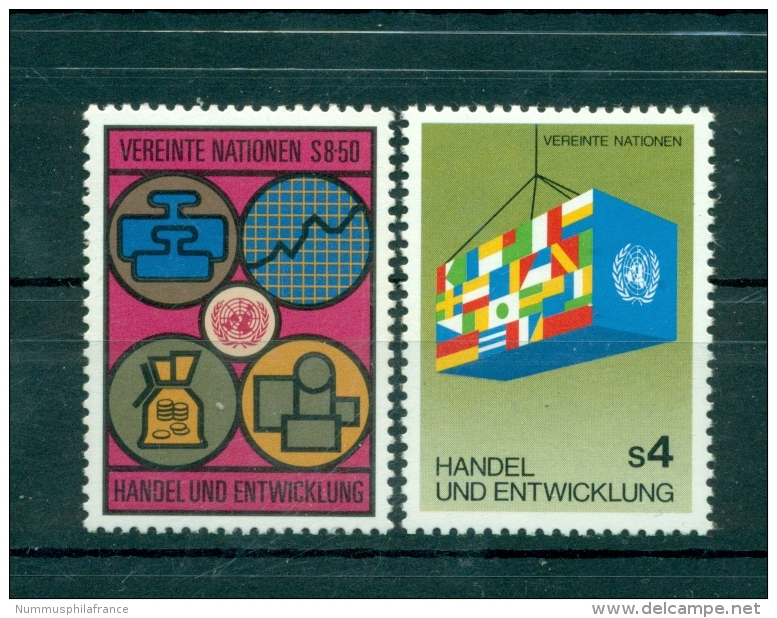 Nations Unies Vienne 1983 - Y & T N.34/35 - Commerce Et Développement - Ungebraucht