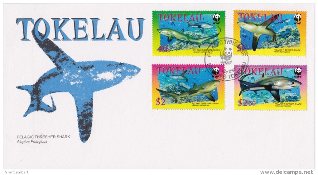 Tokelau 2002 Pelagic Thresher Shark FDC - Tokelau