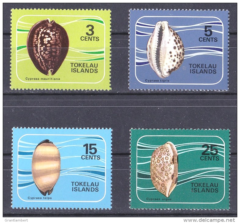 Tokelau 1974 Shells Of The Coral Reef Set Of 4 MH - Tokelau