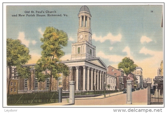 Old St. Paul's Church And New Parish House, Richmond, Virginia - Richmond