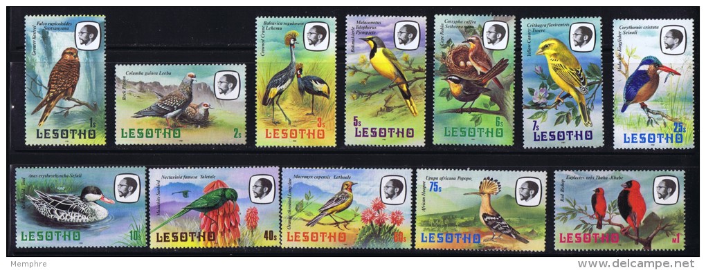 1981  Beautiful Complete Birds  In Their Natural Habitat   Sc 321-334  MNH - Lesotho (1966-...)