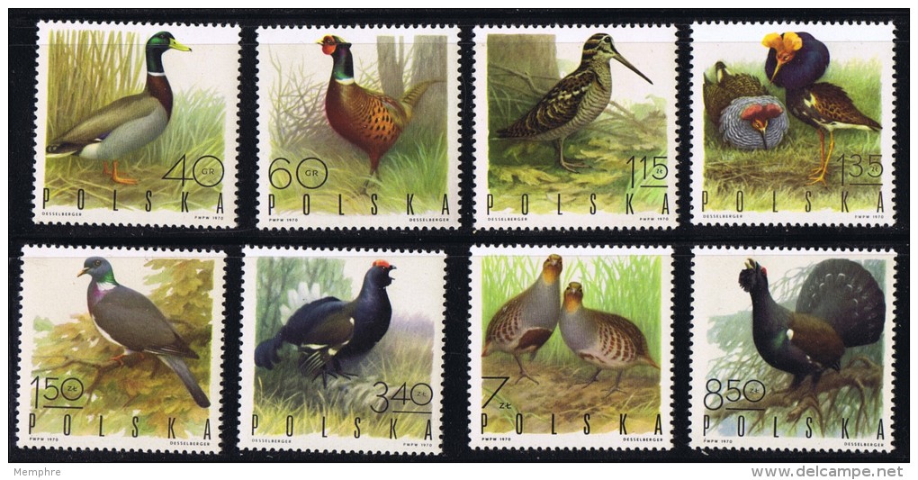 1970  Birds Set Sc 1720-7  MNH - Unused Stamps