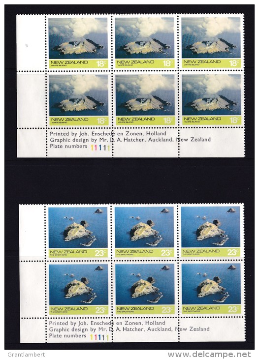 New Zealand 1974 Offshore Islands Set Of 4 As Blocks Of 6 Mint No Gum - See 2nd Scan - Usados