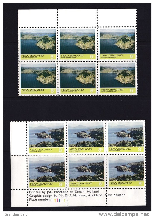 New Zealand 1974 Offshore Islands Set Of 4 As Blocks Of 6 Mint No Gum - See 2nd Scan - Usados