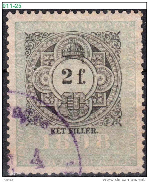 HUNGARY, 1898, Revenue Stamp, CPRSH. 360 - Fiscale Zegels