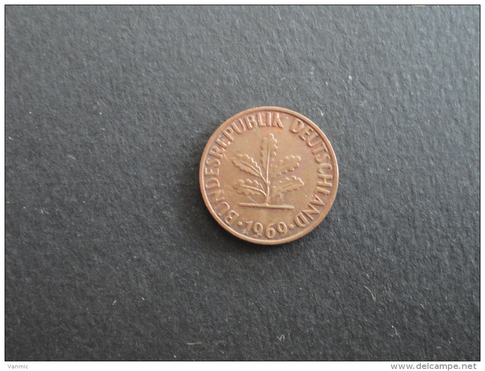 1969 D - 1 Pfennig Allemagne - Germany - 1 Pfennig