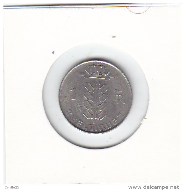 1 Franc Baudouin I 1974 FR - 1 Franc