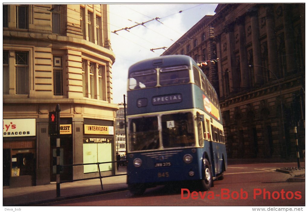 Trolleybus Photo Bradford Corporation Transport 845 Sunbeam F4 East Lancs JWW375 - Cars