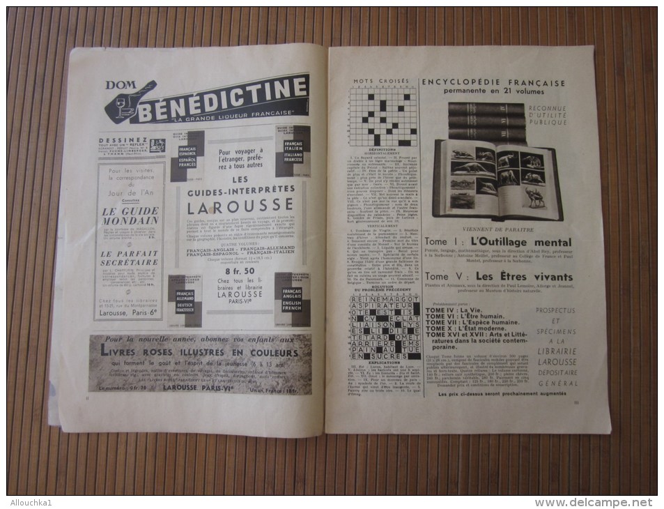 1938 Revue Actualité Universelle Monde Et Voyages Larousse:chasse Nord Canadien-Catalogne Nankin-Hang Chéou- Indochine - Monde