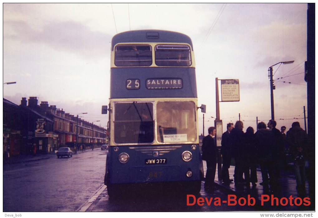 Trolleybus Photo Bradford Corporation Transport 847 Sunbeam F4 East Lancs JWW377 - Cars