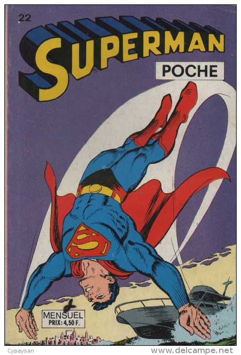 SUPERMAN POCHE N° 22 SAGEDITION 1979 BE - Superman