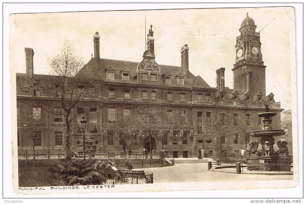 I1525 Leicester - Municipal Buildings / Viaggiata 1920 - Leicester