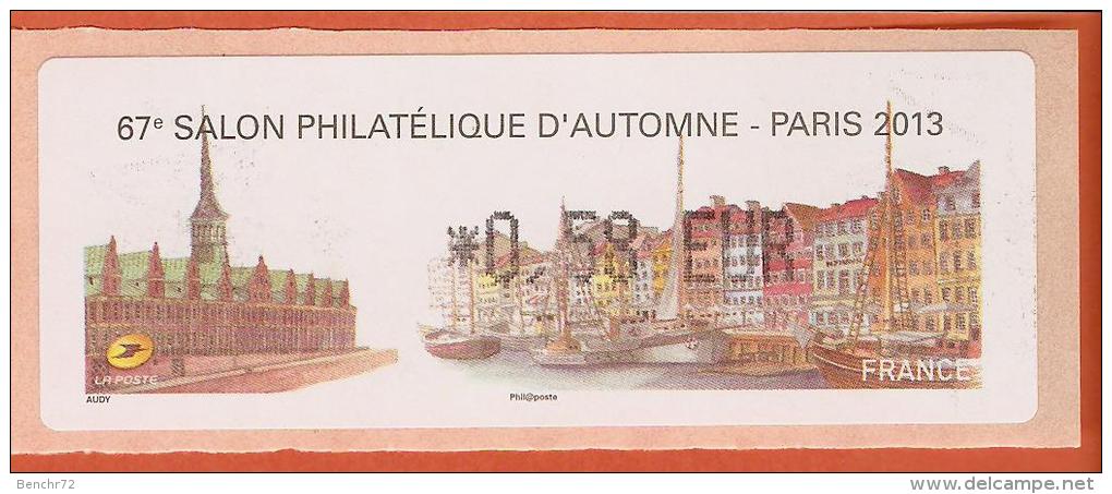 VIGNETTE LISA 1 - SALON PHILATELIQUE D´AUTOMNE - PARIS 2013  - MENTION 0,58 EUR - NEUF - 2010-... Illustrated Franking Labels
