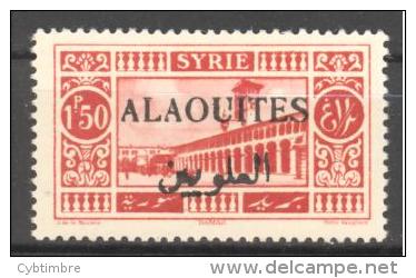 Alaouites: Yvert N°28a*, Surcharge Noire - Nuevos