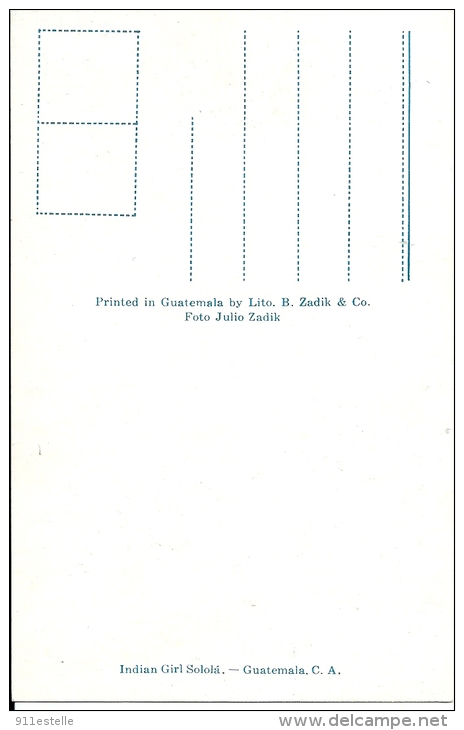 Guatemala  -       INDIAN GIRL SOLOLA - Guatemala