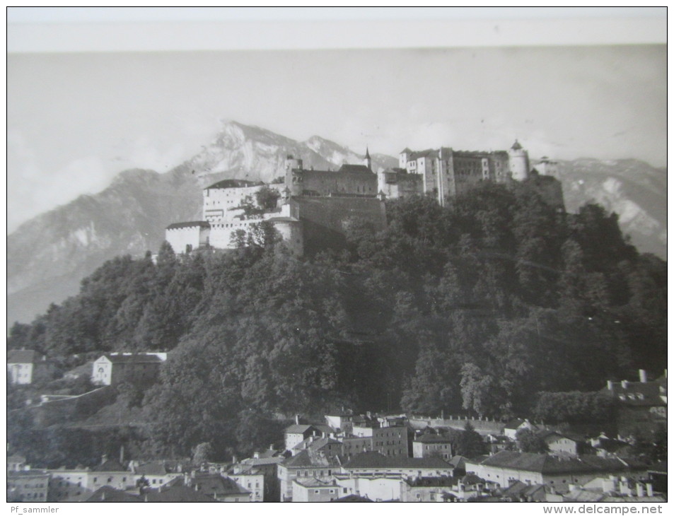 AK / Fotokarte 1927 Salzburg Hohensalzburg Und Nonnberg Verlag Franz Schilcher, Klagenfurt Echt Gelaufen - Salzburg Stadt