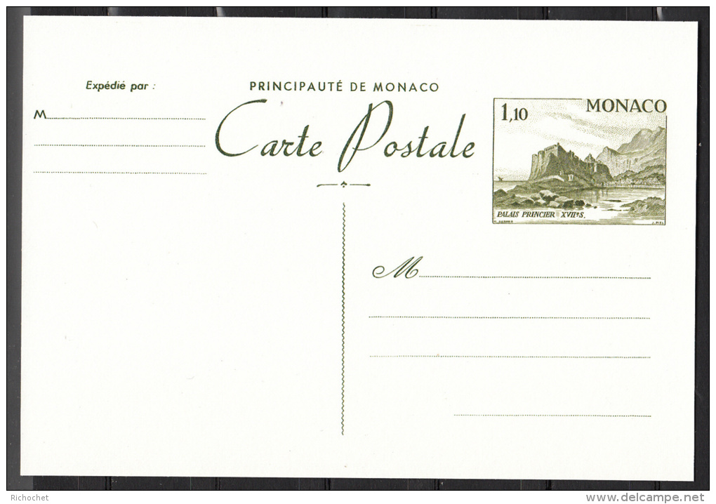 Monaco Carte Postale N° 35 ** - Entiers Postaux