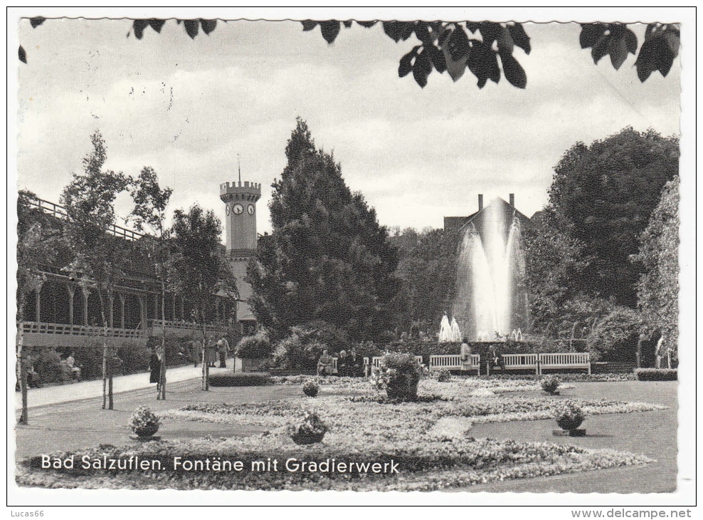 C1960 BAD SALZUFLEN FONTANE MIT GRADIERWERK - Bad Salzuflen