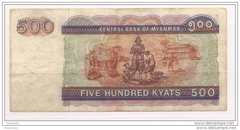 Myanmar - Banconota Circolata Da 500 Kyats - 1994 - Myanmar