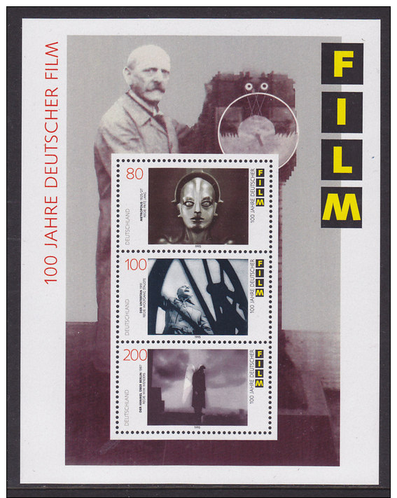 Germany - 1995 - Bloc  33 - 100 Years German Film - MNH (11554) - Nuovi