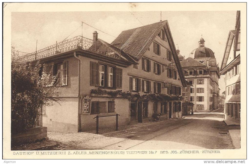 8851 - Gasthof U. Metzgerei Z. Adler Menzingen - Menzingen