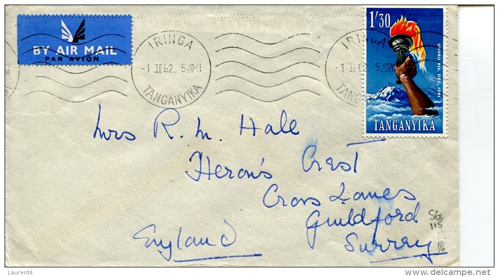 (300) Cover Posted From Tanganyika To UK In 1962 - Tanganyika (...-1932)