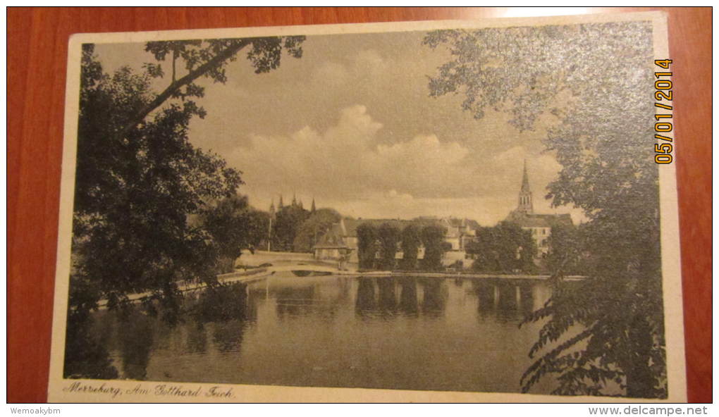 AK  Vom 20.6.1952 Merseburg Am Gotthard-Teich - Merseburg