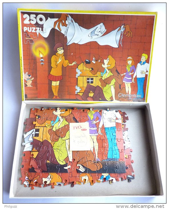 Puzzle CLEMENTONI 1994 SCOUBIDOU - SCOOBY DOO (1) -  250 Pièces INCOMPLET Manque 4 Pièces - Puzzles