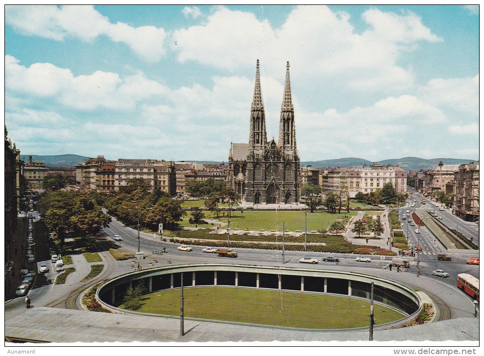 Austria--Viena--Souterrain Underplass With Votivkirche And Regina Hotel - Churches