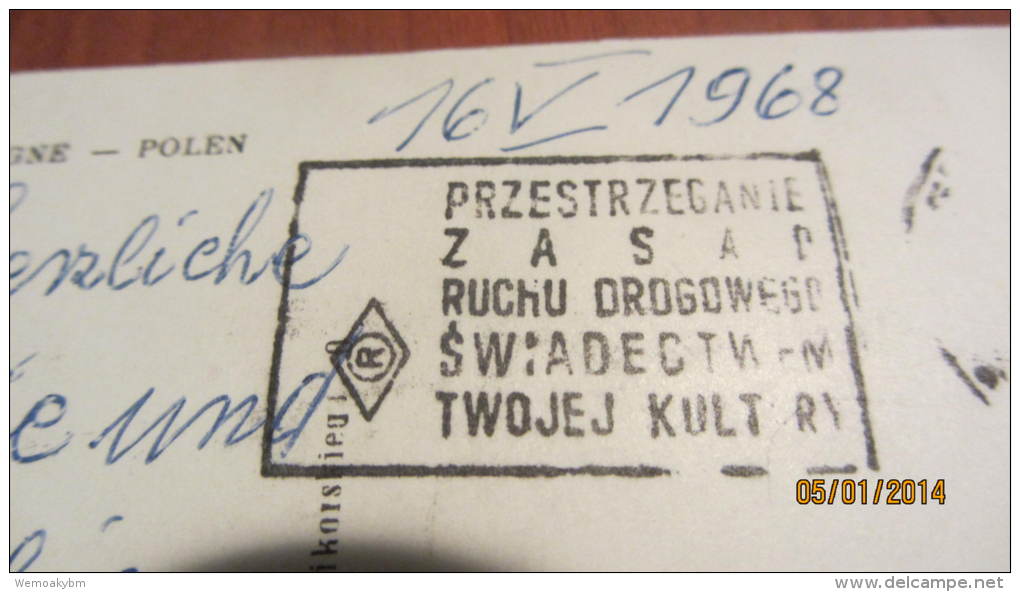 AK  Krakow (Krakau) - Polen Mit Kopiee Koseinszki Vom 16.5.1968 Ohne Briefmarke - Polen