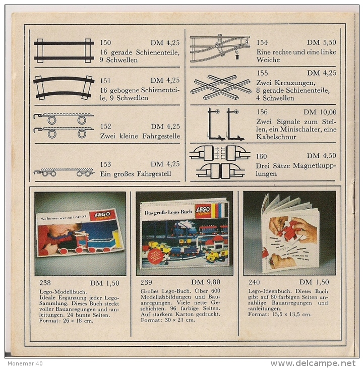 LEGO SYSTEM - SORTIMENT - CATALOGUE - Texte En Allemand (1968) - Catalogs