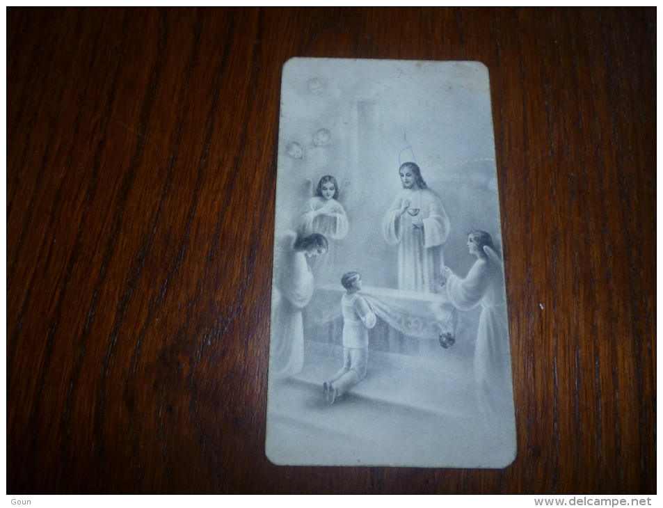 Image Pieuse Souvenir Communion G DALNE Casteau 1938 - Comunioni