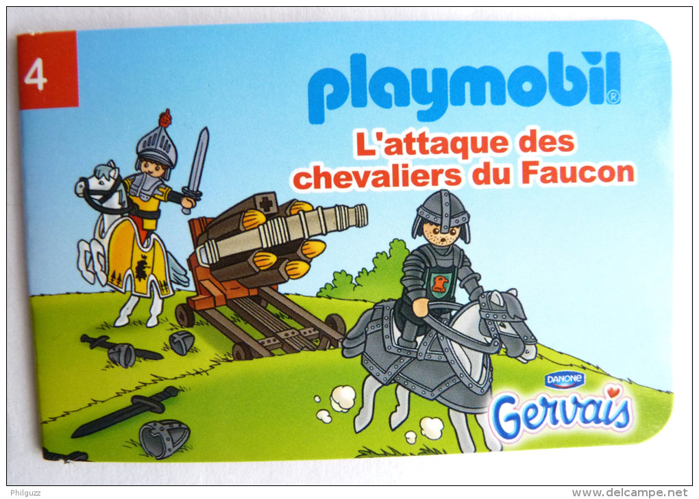 PLAYMOBIL Mini Livret 4 CHEVALIERS Pour GERVAIS - Playmobil