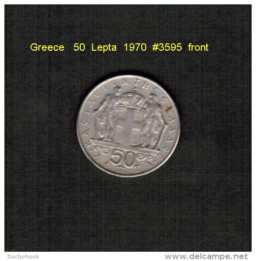 GREECE    50  LEPTA  1970  (KM # 88) - Griechenland