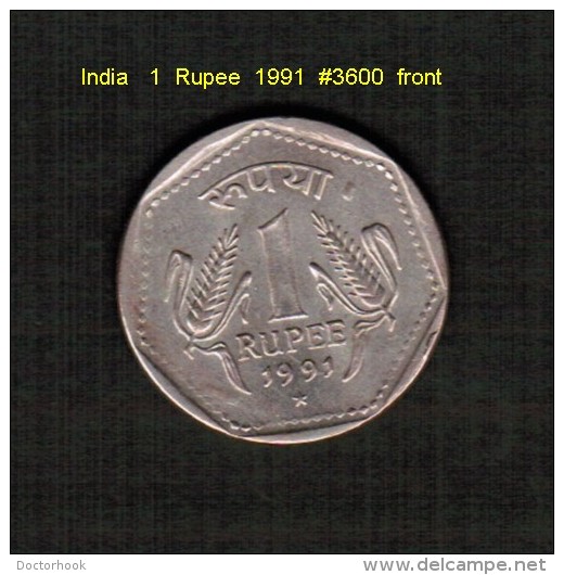 INDIA    1  RUPEE  1991  (KM # 79.5) - Inde