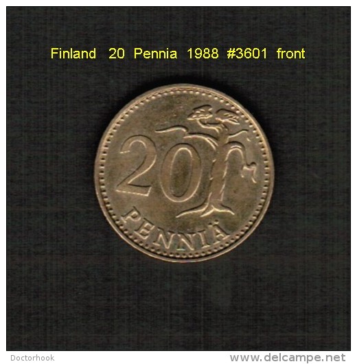 FINLAND    20  PENNIA  1988  (KM # 47) - Finnland