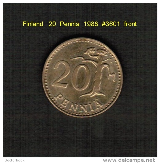 FINLAND    20  PENNIA  1988  (KM # 47) - Finland