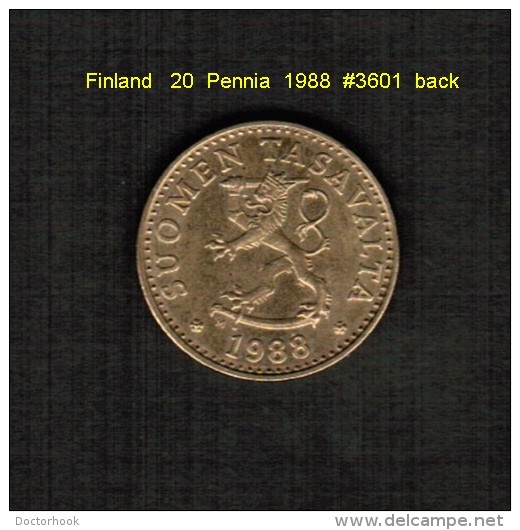 FINLAND    20  PENNIA  1988  (KM # 47) - Finnland