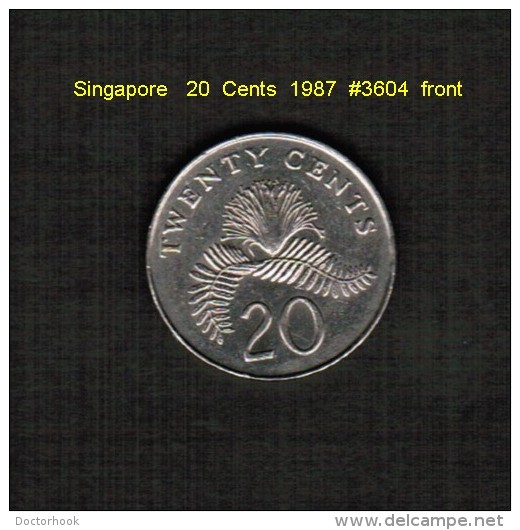 SINGAPORE    20  CENTS  1987  (KM # 53) - Singapore