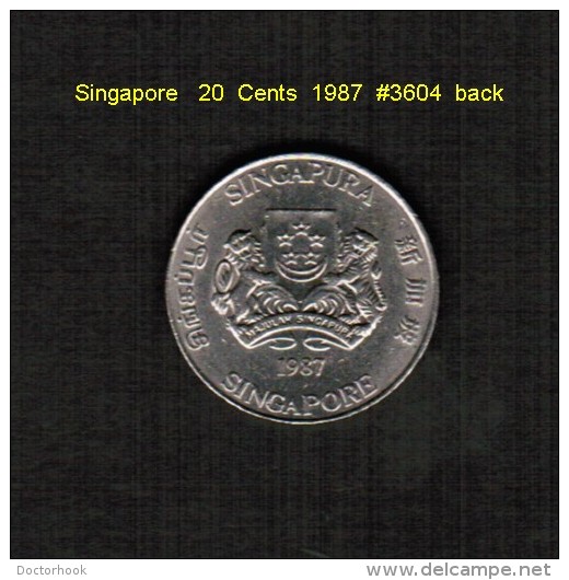 SINGAPORE    20  CENTS  1987  (KM # 53) - Singapour