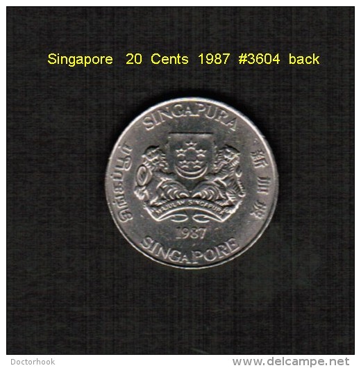 SINGAPORE    20  CENTS  1987  (KM # 53) - Singapore