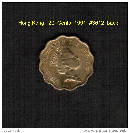 HONG KONG    20  CENTS  1991  (KM # 59) - Hong Kong