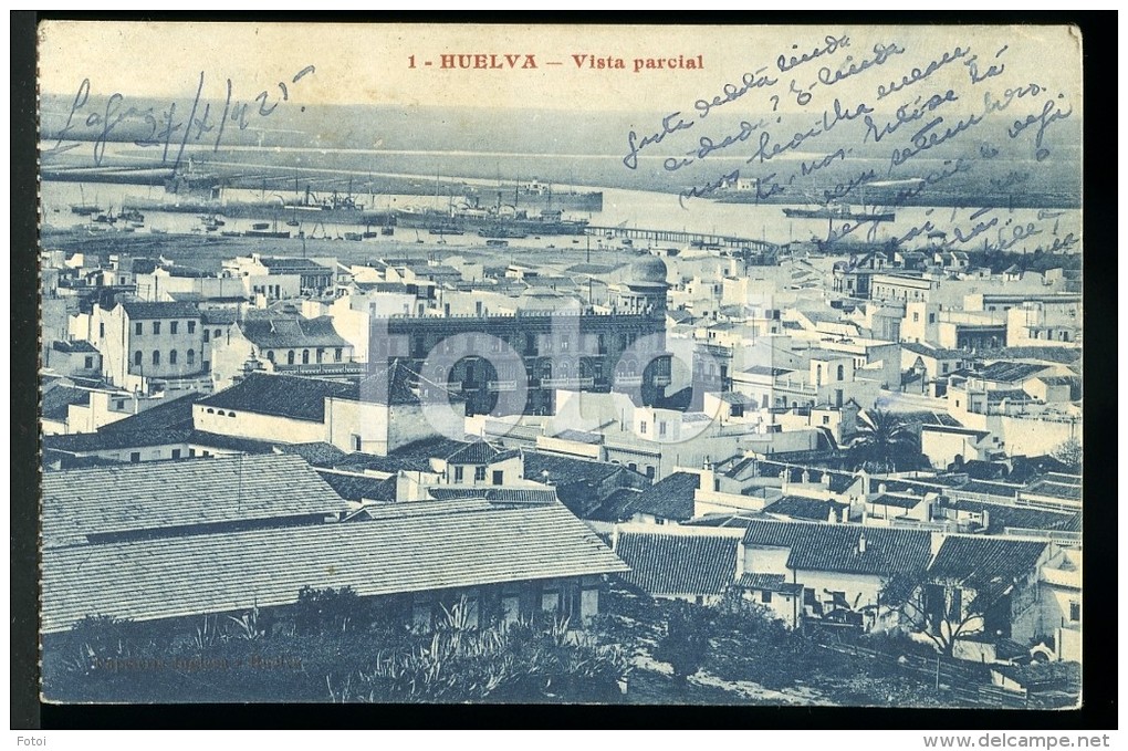 1927 POSTCARD HUELVA  ESPAÑA SPAIN CARTE POSTALE - Huelva