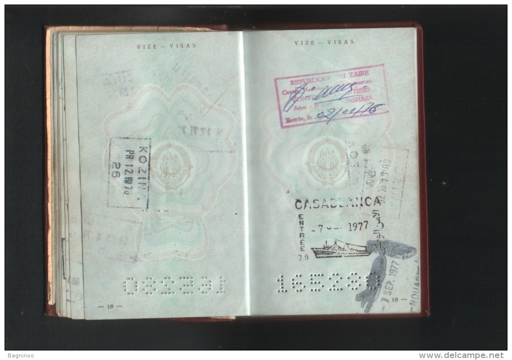 SFR YUGOSLAVIA passeport 1971