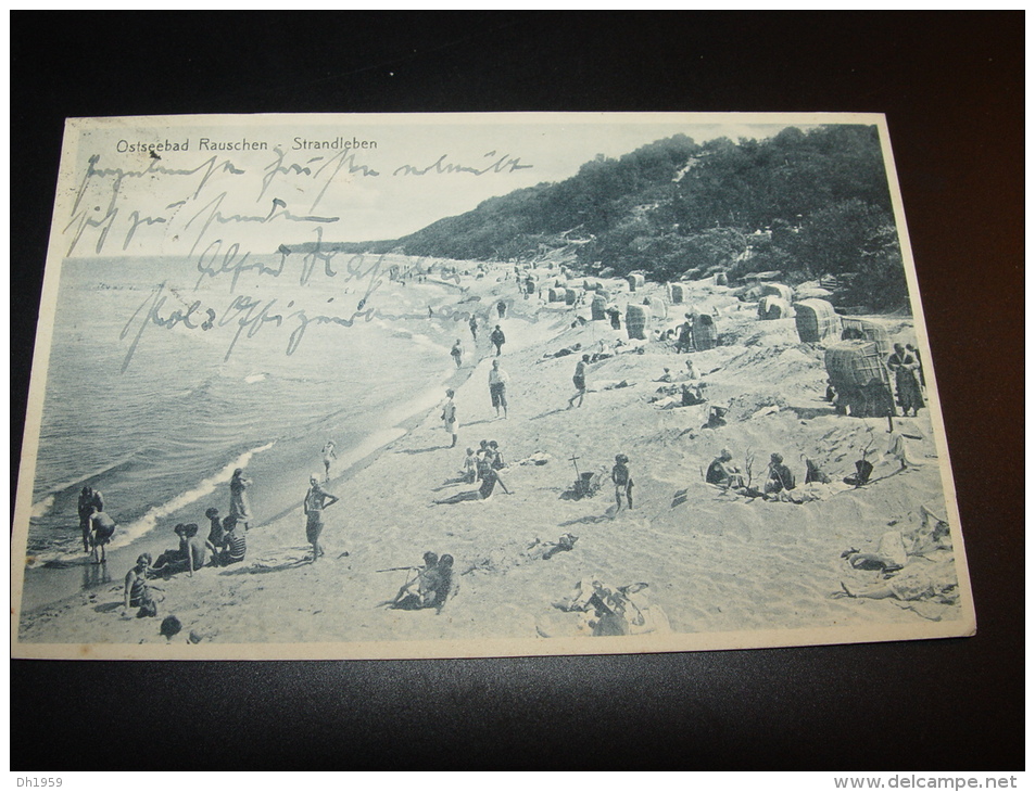 1930 OSTSEEBAD RAUSCHEN SAMLAND STRANDLEBEN Nach DÜSSELDORF - Ostpreussen