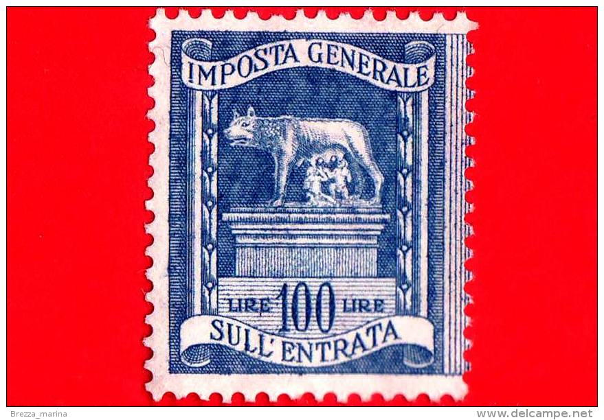 ITALIA - USATO - Fiscale - MARCHE DA BOLLO - IMPOSTA GENERALE ENTRATA - 100 Lire - Revenue Stamps